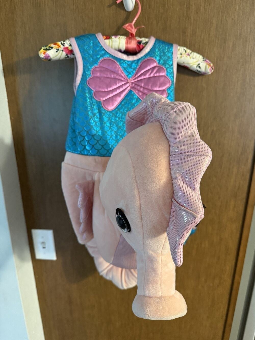 Dream Play Imagine Mermaid Riding on Seahorse 3D Plush Costume 5T Halloween